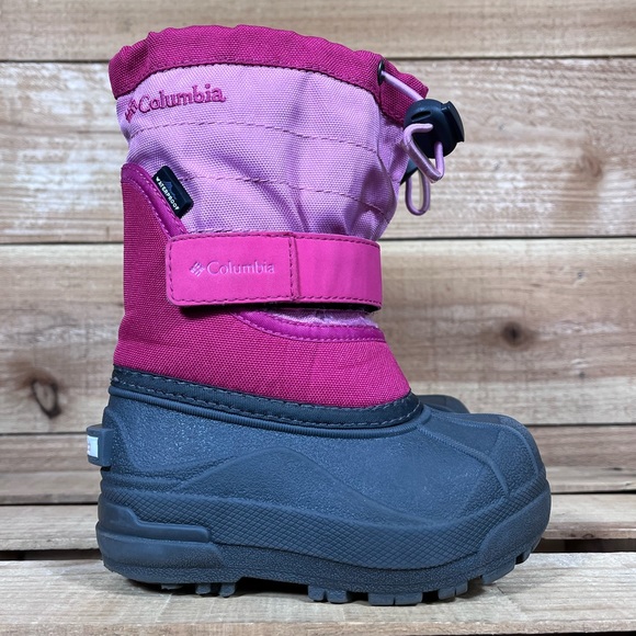 Columbia Other - Columbia Powderbug Plus II, 7 Toddler, Pink & Grey Waterproof Snow Winter Boots